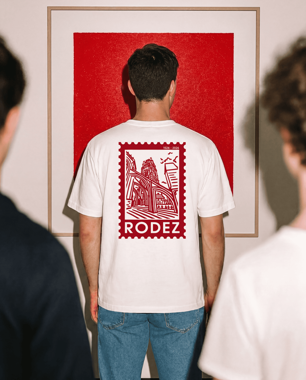 Tshirt Cathédrale Rodez Rouge 500 ans
