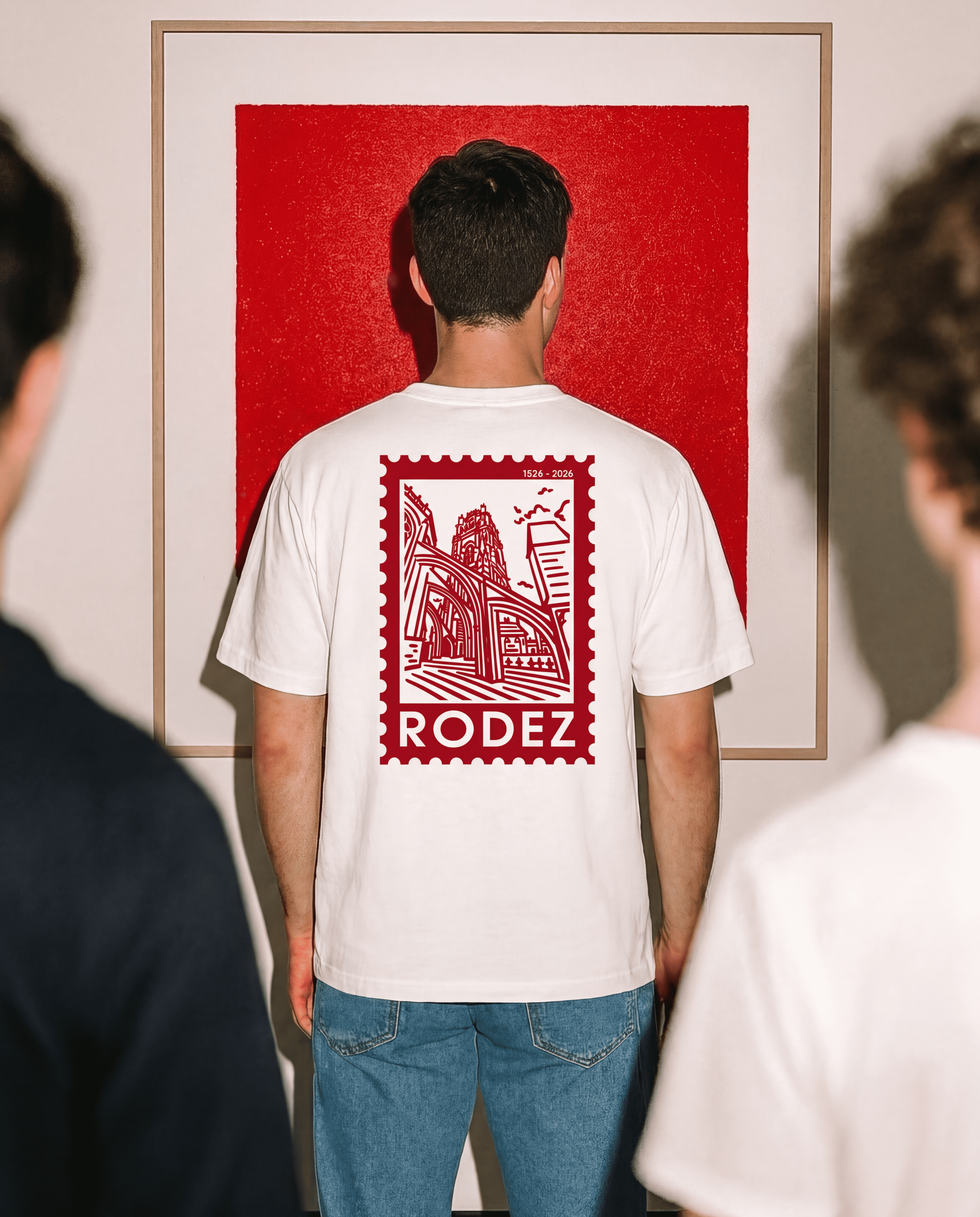 Tshirt Cathédrale Rodez Rouge 500 ans